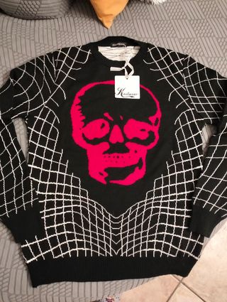 Maglione uomo MILLION&MAN nero e rosso