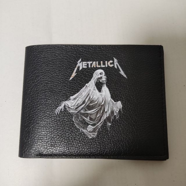 Billetera diseño Metallica Negra