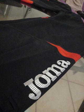 Pantalón Joma Negro y Rojo