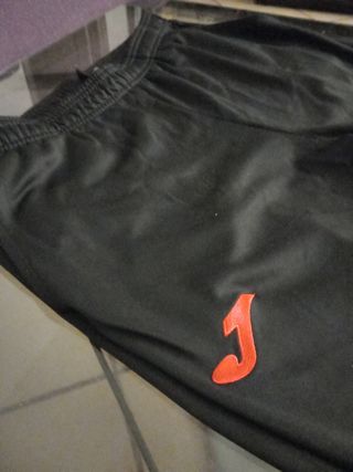 Pantalón Joma Negro y Rojo