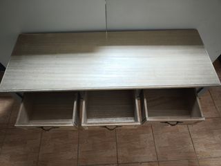 Mueble recibidor rústico madera