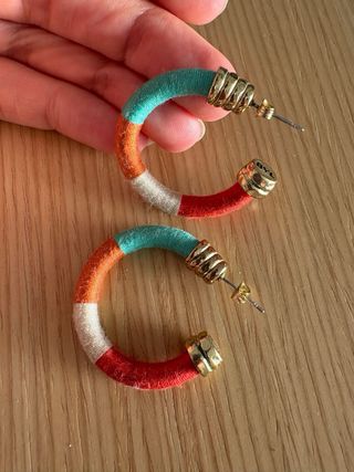 Pendientes aro Bimba y Lola multicolor
