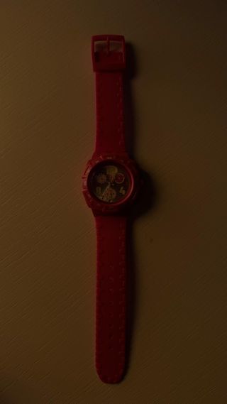 Orologio cronografo rosso Swatch