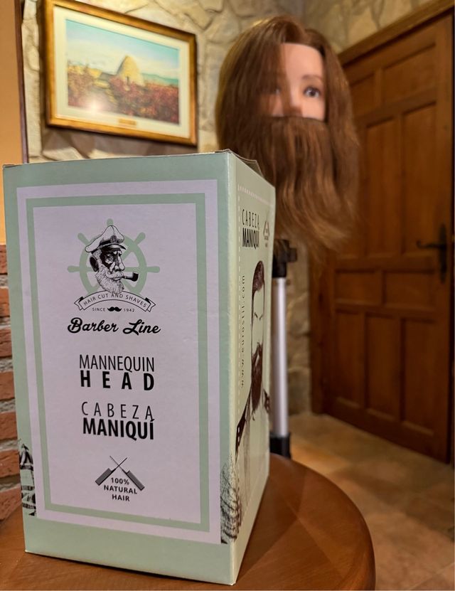 Cabeza Maniquí Barber Line + Trípode