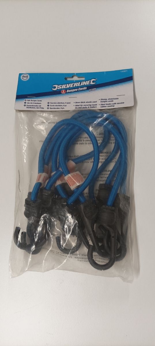 Silverline Bungee Cords (6 unidades)