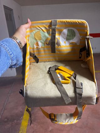 Alzador para comer con estampado de elefantes