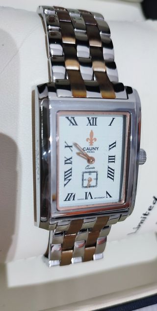 Reloj Cauny Oro y Plata