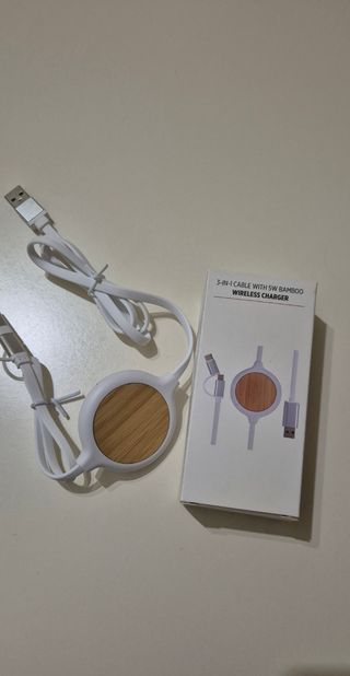Caricatore Wireless 3 in 1 Bambù