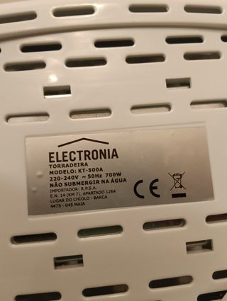 Tostadora Blanca Electrónia