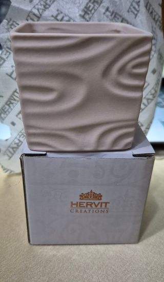 Contenitore in porcellana Hervit colore pesca