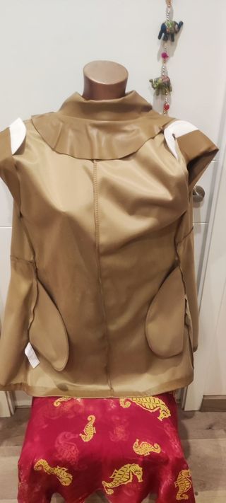 Vestido chaleco efecto piel