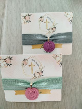 Pulsera detalle invitados comunión bautizo boda