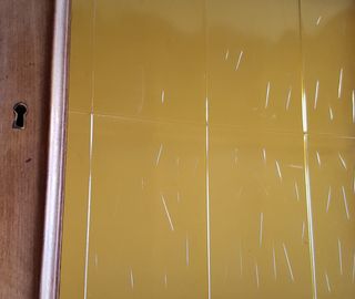 Puertas madera roble con cristal biselado