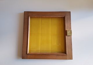 Puertas madera roble con cristal biselado