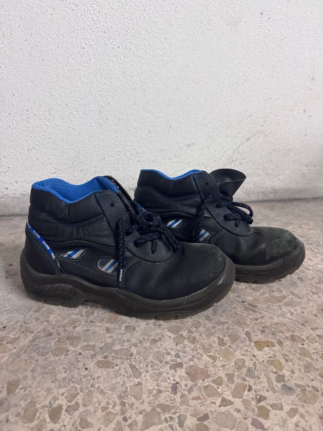 Botas de Trabajo Negras y Azules