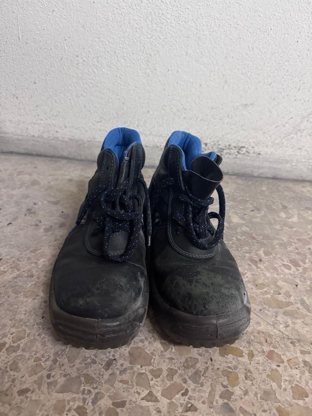 Botas de Trabajo Negras y Azules