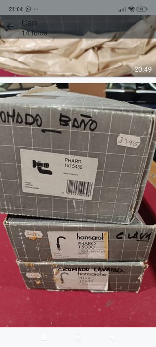 6 Grifos Hansgrohe Pharo Lavabo/Bidé/Bañera