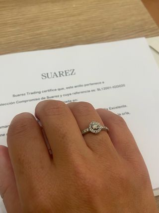 Anillo de compromiso Suárez