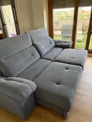 sofa dos plazas gris