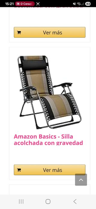 Silla de jardín gravedad 0