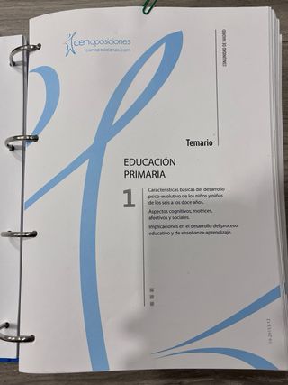 temario oposición primaria maestros Madrid