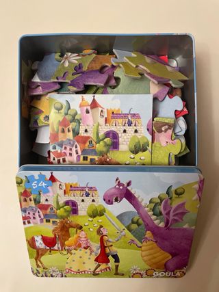 Puzzle Goula 54 piezas dragón y princesa