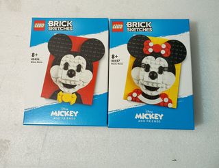 LEGO Brick Sketches 40456 Mickey & 40457 Minnie