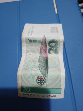 Billete 20 Deutsche Mark 1991