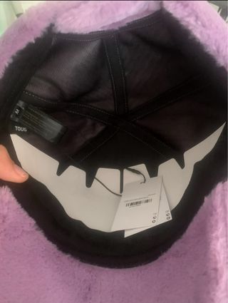 Gorra Tous Lila Peluche Nueva