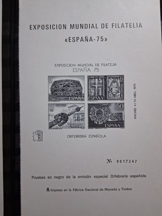 Sellos España Pruebas Oficiales España-75