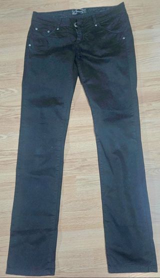 Pantalón vaquero mujer Stradivarius negro