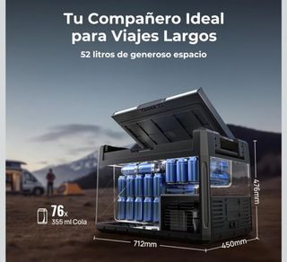 Nevera compresor BougeRV Rocky2 52L + Batería