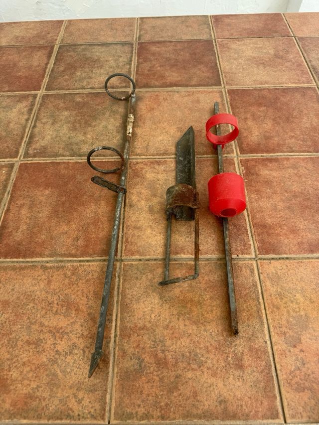 Cañas de pescar y material