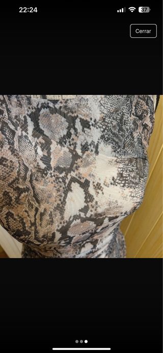Vestido estampado serpiente talla S