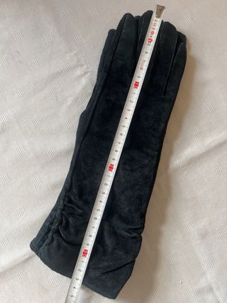 Guantes de ante negros