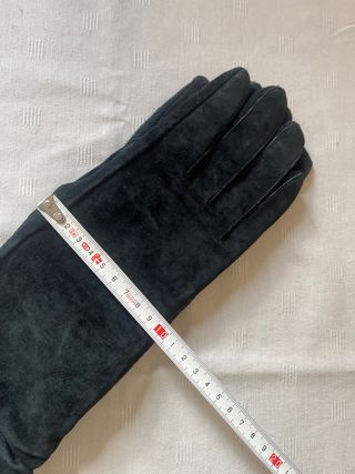 Guantes de ante negros