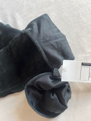 Guantes de ante negros