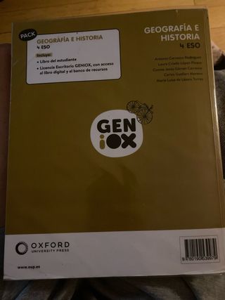 Geografía e Historia 4º ESO. Libro del estudian...