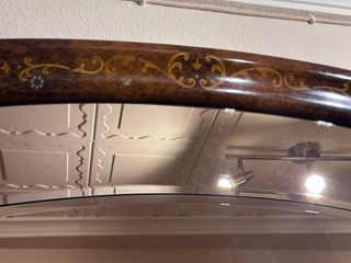 Espejo de entrada madera y cristal