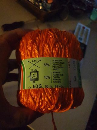 Ovillo de lana Stop Gaviota naranja
