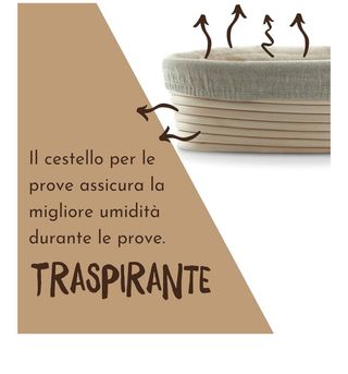 2 Cestini per Lievitazione Pane