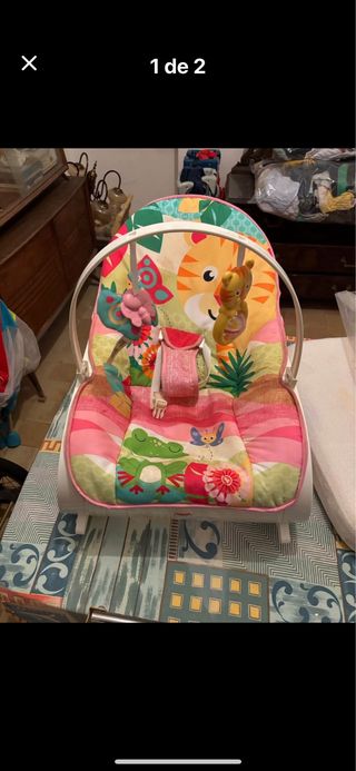 Hamaca para bebé con juguetes