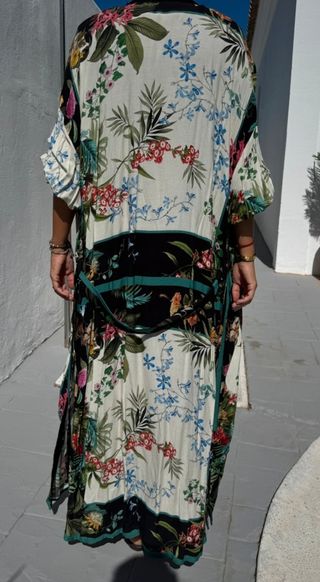 Kimono Zara Estampado Flores