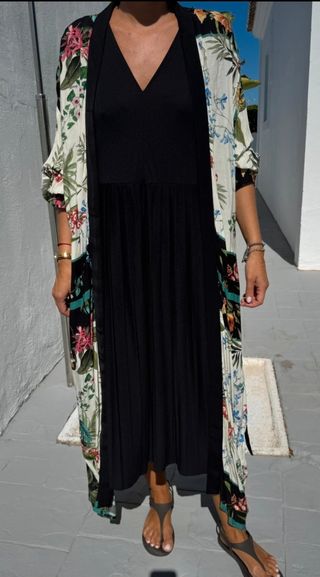 Kimono Zara Estampado Flores