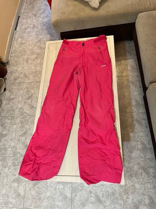 Pantalones de esquí Wedze rojos y rosas