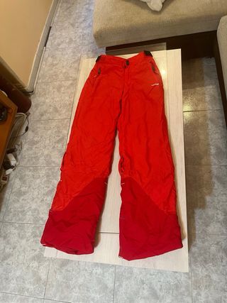 Pantalones de esquí Wedze rojos y rosas