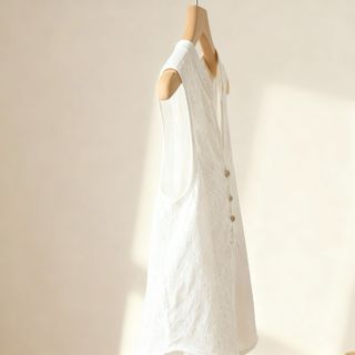 Blusa blanca sin mangas talla M