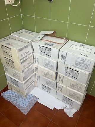 Baldosas blancas mate 10x30