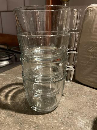 Tazas de cristal Ikea (4 unidades)