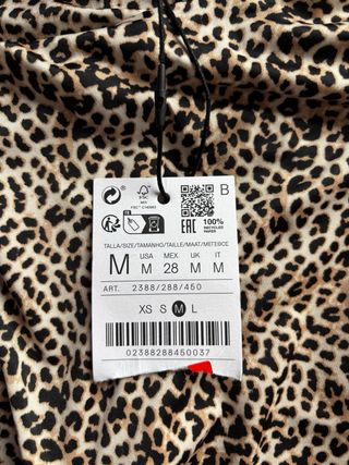 Vestido estampado leopardo